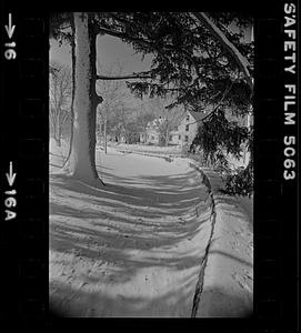 Snow covered path