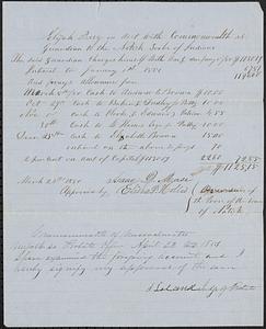 Natick Accounts, 1850