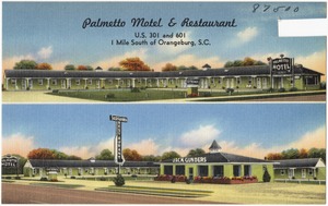 Palmentto Motel & Restaurant, U.S. 301 and 601, 1 mile south of Orangeburg, S. C.