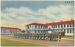 Preparing to wash clothes, Marine Corps Recruit Depot, Parris Island, S. C.