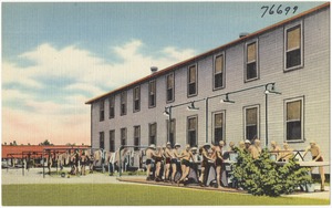 Wash and scrub clothes area, Marine Corps Recruit Depot, Parris Island, S. C.