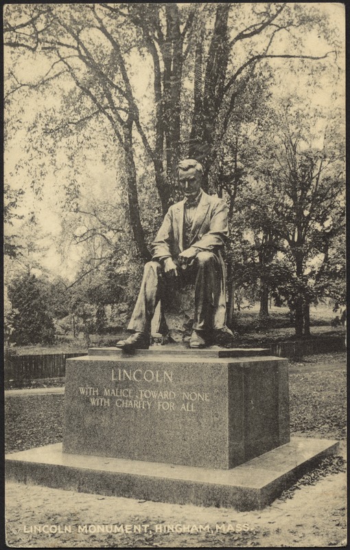 Lincoln monument, Hingham, Mass.