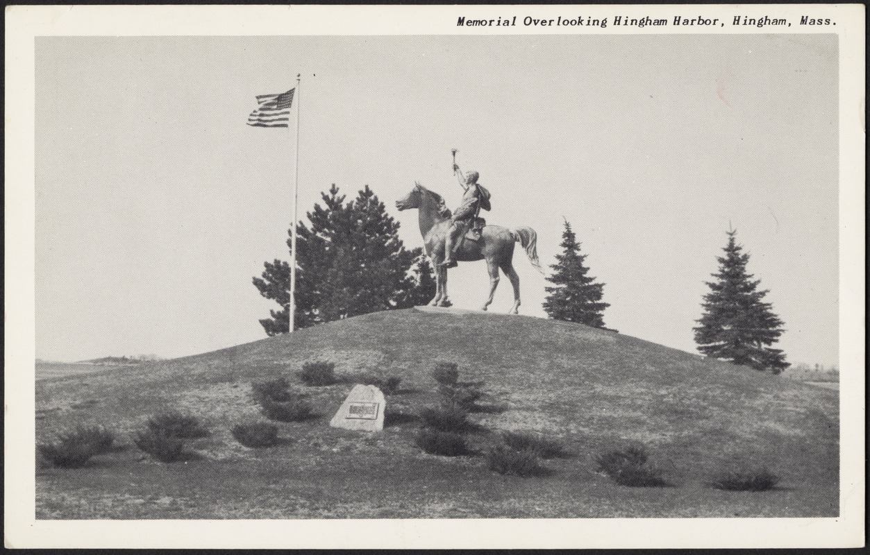 Memorial overlooking Hingham Harbor, Hingham, Mass.