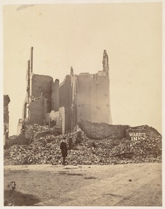 Unidentified ruins. Fire occurred November 9-10, 1872
