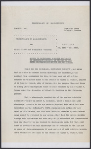 Sacco-Vanzetti Case Records, 1920-1928. Defense Papers. Motion of Bartolomeo Vanzetti for Leave to Photograph Exhibits in Support of his Fifth Supplementary Motion for New Trial,n.d. Box 15, Folder 7, Harvard Law School Library, Historical & Special Collections
