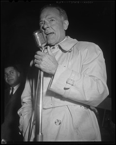 Henry Cabot Lodge, Jr. speaking with microphone