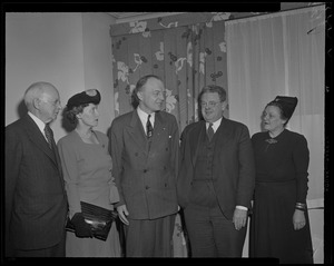 Former Minnesota Governor Harold Stassen with two men and two women