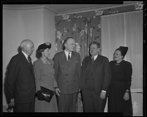 Former Minnesota Governor Harold Stassen with two men and two women