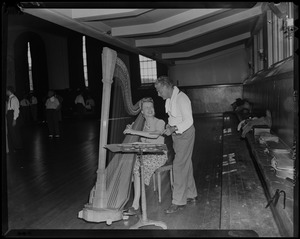 Arthur Fiedler with Ann Nisbet playing harp