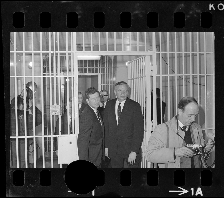 Boston city councilors Gerald F. O'Leary and Patrick McDonough during City Council tour of Charles Street Jail