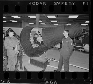 Space capsule model at War Memorial Auditorium