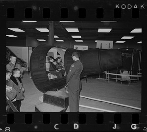 Space capsule model at War Memorial Auditorium