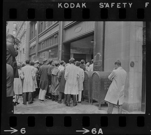 Anti-segregation protest at Boston School Committee headquarters