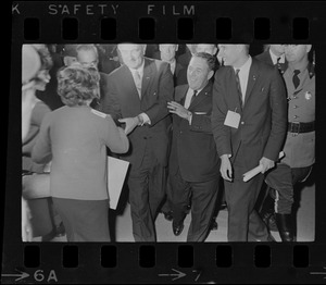 President Lyndon B. Johnson at Logan Airport