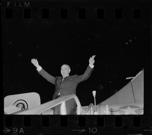 President Lyndon B. Johnson at Logan Airport