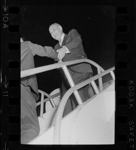 President Lyndon B. Johnson at Logan Airport