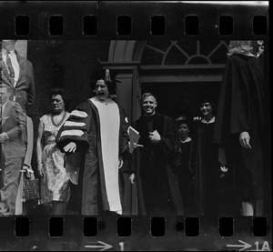 Lady Bird Johnson at Radcliffe College Baccalaureate exercises