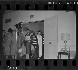 Lady Bird Johnson at Radcliffe College Baccalaureate exercises