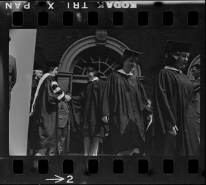 Lady Bird Johnson at Radcliffe College Baccalaureate exercises