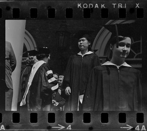 Lady Bird Johnson at Radcliffe College Baccalaureate exercises