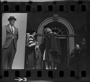 Lady Bird Johnson at Radcliffe College Baccalaureate exercises