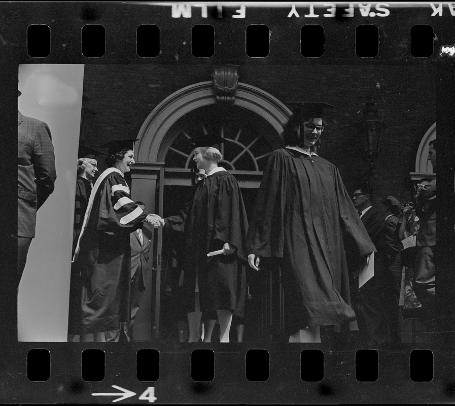 Lady Bird Johnson at Radcliffe College Baccalaureate exercises