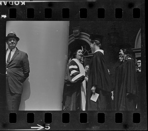 Lady Bird Johnson at Radcliffe College Baccalaureate exercises