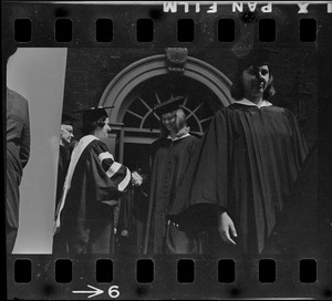 Lady Bird Johnson at Radcliffe College Baccalaureate exercises