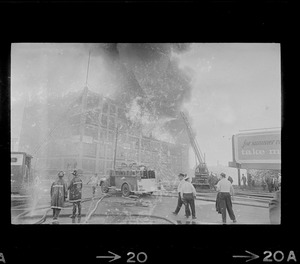 Jordan Marsh warehouse fire in Cambridge