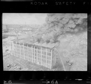 Jordan Marsh warehouse fire in Cambridge