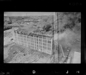 Jordan Marsh warehouse fire in Cambridge