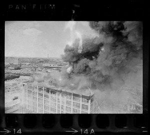 Jordan Marsh warehouse fire in Cambridge