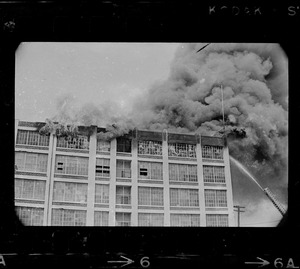 Jordan Marsh warehouse fire in Cambridge