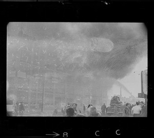 Jordan Marsh warehouse fire in Cambridge