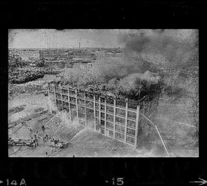 Jordan Marsh warehouse fire in Cambridge