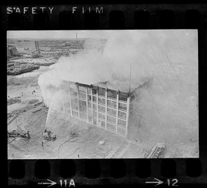 Jordan Marsh warehouse fire in Cambridge