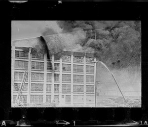 Jordan Marsh warehouse fire in Cambridge