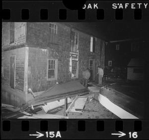 Building damaged by nor'easter