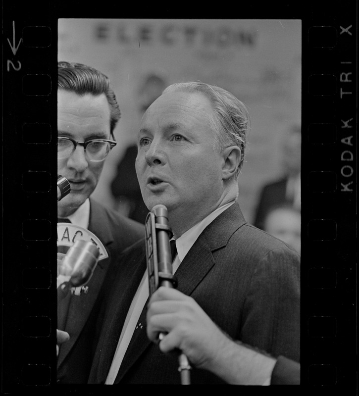 Boston Mayor John Collins on the night of his re-election