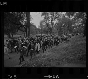Protest against moving University of Massachusetts campus to Columbia Point