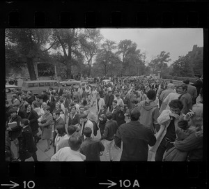 Protest against moving University of Massachusetts campus to Columbia Point
