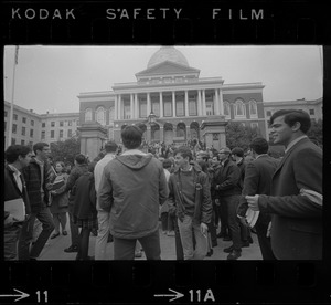 Protest against moving University of Massachusetts campus to Columbia Point