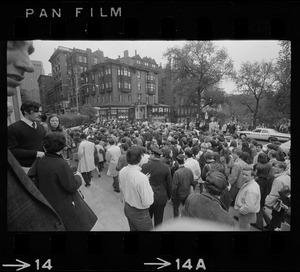 Protest against moving University of Massachusetts campus to Columbia Point