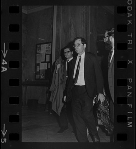 Marcus Raskin after being found innocent of anti-draft conspiracy charges in "Boston Five" trial