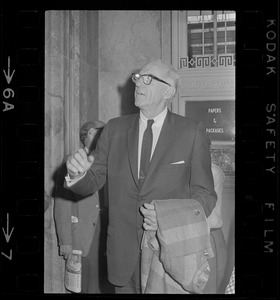 Dr. Benjamin Spock after he was found guilty in "Boston Five" trial