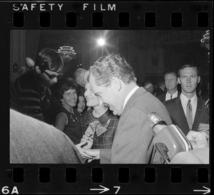 Richard Nixon during campaign rally at Somerset Hotel