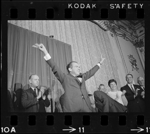 Richard Nixon during campaign rally at Somerset Hotel