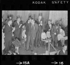 Richard Nixon during campaign rally at Somerset Hotel