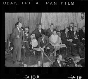 Richard Nixon during campaign rally at Somerset Hotel