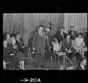 Richard Nixon during campaign rally at Somerset Hotel